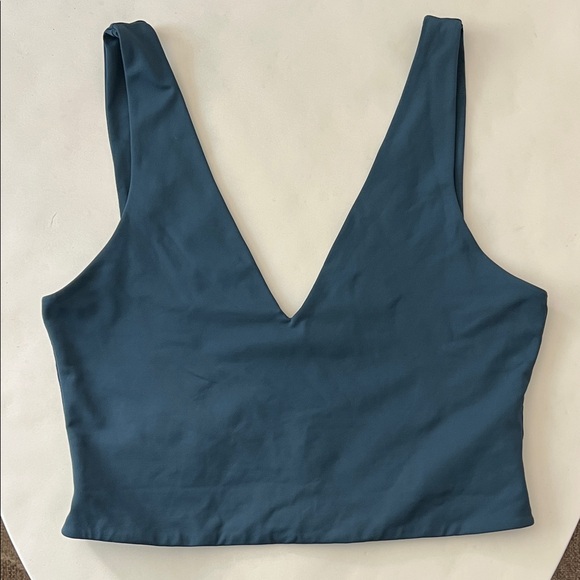 Babaton x Aritzia Contour V Neck Tank Top Blue Size Large - Picture 3 of 7